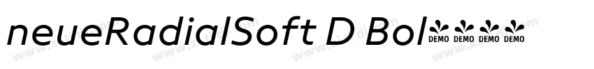 neueRadialSoft D Bol字体转换